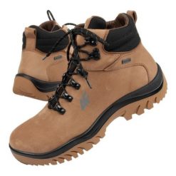 Buty trekkingowe 4F OBMH257 44S beżowy. Brązowe trekkingi męskie za kostkę, trekkingowe. Za 554.35 zł.
