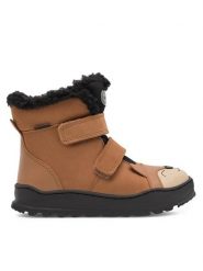 Lasocki Kids Kozaki TYSON CI12-TYSON-03(III)CH Brązowy. Brązowe buty zimowe chłopięce Lasocki Kids, bez wzorów, z nubiku, bez zapięcia. Za 189.99 zł.