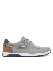 Nautica Półbuty 24SD107 Szary. Szare półbuty na co dzień męskie Nautica, z materiału, bez zapięcia. Za 179.99 zł.
