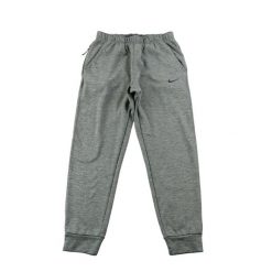 Second life - Spodnie dresowe męskie Nike Therma-FIT - Jak nowy. Szare spodnie sportowe męskie Nike, m, bez wzorów, z dresówki, do biegania. Za 127.76 zł.
