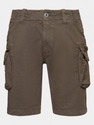 Alpha Industries Szorty materiałowe Crew 176203 Szary Slim Fit. Szare szorty męskie Alpha Industries, m, bez wzorów, z bawełny. Za 199.99 zł.