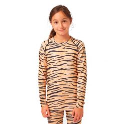 Koszulka termoaktywna dziewczęca SURFANIC SWE4607. Brązowe t-shirty i topy dla dziewczynek Surfanic, bez wzorów, bez ramiączek. Za 139.99 zł.