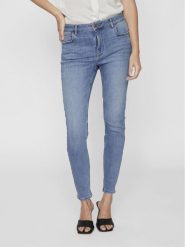 Vila Jeansy Sarah 14094341 Niebieski Skinny Fit. Niebieskie jeansy damskie Vila. Za 129.99 zł.