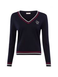 Liu Jo Collection Sweter z dzianiny Kobiety niebieski, XS. Niebieskie swetry damskie Liu Jo Collection, xs, bez wzorów, z dzianiny, eleganckie, bez kołnierzyka, bez ramiączek, bez kaptura. Za 379.95 zł.