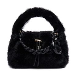 Torebka Guess. Czarne torebki do ręki damskie Guess, z aplikacjami, klasyczne, bez dodatków. Za 229.99 zł.