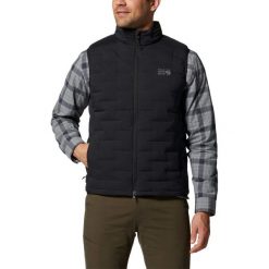 Kamizelka męska Mountain Hardwear Stretchdown. Czarne kurtki sportowe męskie Mountain Hardwear, na zimę, m, bez wzorów, z puchu. Za 859.00 zł.