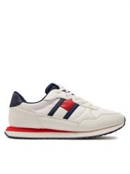 Tommy Hilfiger Sneakersy T3X9-33133-0208 S Biały. Białe buty sportowe chłopięce Tommy Hilfiger, bez wzorów, ze skóry, bez zapięcia. Za 209.99 zł.