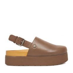 Sandały G-Star. Brązowe sandały damskie G-Star, bez wzorów, bez obcasa, na koturnie, bez zapięcia. Za 199.99 zł.