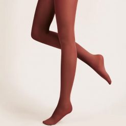 Rajstopy Gabriella Microfibre 40 den bordo kryjące. Czerwone skarpety damskie Gabriella, bez wzorów, z dzianiny. Za 25.90 zł.