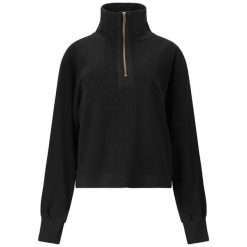 Bluza damska Athlecia Hecey. Czarne bluzy damskie Athlecia, bez wzorów, bez kaptura, na fitness i siłownię. Za 249.50 zł.