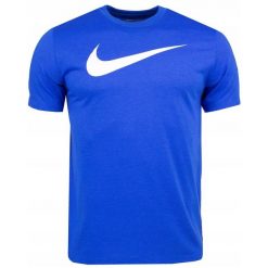 Koszulka Mężczyzna Nike Dri-FIT T-shirt Krótki Rękaw Sportowa Treningowa r. L. Niebieskie koszulki sportowe męskie Nike, l, bez wzorów, z materiału, sportowe, bez kołnierzyka. Za 106.00 zł.
