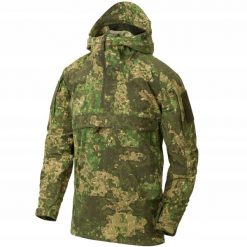MISTRAL Anorak Jacket - Soft Shell - PenCott Wildwood - XS/Regular. Kurtki męskie HELIKON, m, bez wzorów, bez kaptura. Za 399.99 zł.