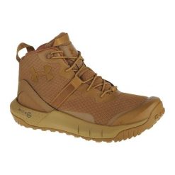Buty Under Armour Micro G Valsetz Mid 3023741-200 brązowe. Brązowe trekkingi męskie . Za 701.15 zł.