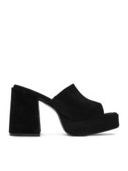 DeeZee Klapki CEO-HY7562-10 Czarny. Czarne klapki damskie DeeZee, bez wzorów, z materiału, bez obcasa. Za 139.99 zł.