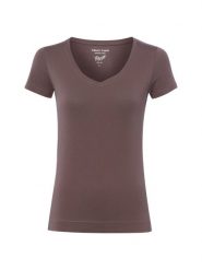 Marie Lund Koszulka Kobiety Bawełna brązowy, XS. Brązowe t-shirty damskie Marie Lund, xs, bez wzorów, z bawełny, bez kołnierzyka. Za 79.95 zł.