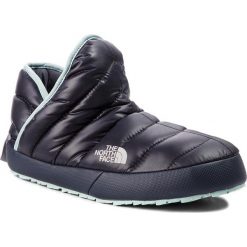 Kapcie THE NORTH FACE - Thermoball Traction Bootie T9331H5QC Shiny Blackened Pearl/Blue Haze. Niebieskie kapcie damskie The North Face, z materiału. Za 249.00 zł.
