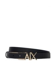 Armani Exchange Pasek XW002127 AF17157 MC379 Czarny. Czarne paski damskie Armani Exchange, bez wzorów, ze skóry. Za 329.99 zł.