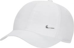 Nike Czapka bejsbolówka NIKE Dri-FIT Club Dziecięca Metal Logo Swoosh BIAŁA. Białe czapki dla dzieci Nike, bez wzorów. Za 85.90 zł.