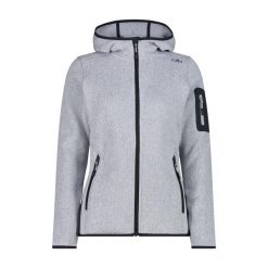 Bluza damska turystyczna CMP 3H19826. Szare bluzy sportowe damskie CMP, l, bez wzorów, bez kaptura, trekkingowe. W wyprzedaży za 244.99 zł.