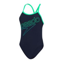 Strój kąpielowy damski Speedo Hyper Boom Turnback. Niebieskie stroje kąpielowe dla dziewczynek Speedo, bez wzorów. Za 179.99 zł.