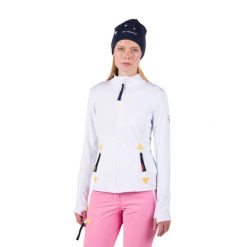 Bluza Rossignol JCC damska Climi JKT biała. Białe bluzy damskie Rossignol, l, bez wzorów, bez kaptura. Za 869.99 zł.