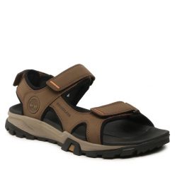 Sandały Timberland. Brązowe klapki męskie Timberland, bez zapięcia. Za 309.99 zł.