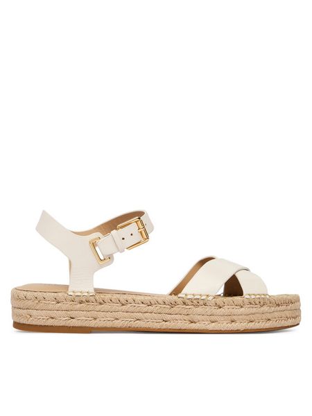 LAUREN RALPH LAUREN Espadryle 802P06400002 Biały. Białe sandały damskie Lauren Ralph Lauren, bez wzorów, ze skóry, bez obcasa, bez zapięcia. Za 629.99 zł.