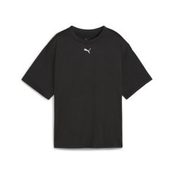 Damska koszulka Train All Day Essentials o luźnym kroju PUMA. Czarne t-shirty damskie Puma, l, bez wzorów, sportowe, bez kołnierzyka. Za 129.00 zł.