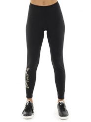 Leone 1947 Legginsy damskie ze stretchem Baumwolle mit goldenen Nieten. Czarne legginsy sportowe damskie LEONE 1947 APPAREL, m, bez wzorów, z bawełny, na fitness i siłownię. Za 206.29 zł.