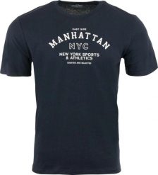 T-shirt męski Athl. Dpt Aster A2050 Niebieski. Czarne t-shirty męskie Erima, na lato, m, bez wzorów, z bawełny, eleganckie, bez kołnierzyka. Za 122.99 zł.