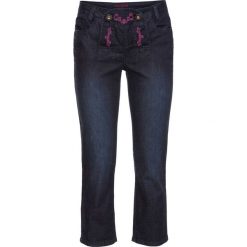Dżinsy ludowe 3/4 bonprix ciemny denim. Jeansy damskie marki bonprix. Za 49.99 zł.