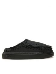 Mou Kapcie Eskimo Bold Clog FW411010B Czarny. Czarne kapcie damskie Mou, bez wzorów, ze skóry. Za 939.99 zł.