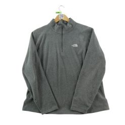 Second life - Bluza polarowa damska z golfem - Stan bardzo dobry. Szare bluzy damskie The North Face, m, bez wzorów, z materiału, bez kaptura. Za 143.46 zł.