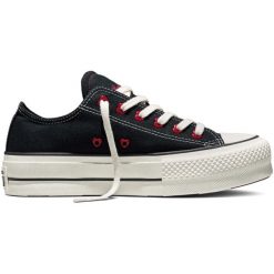 Buty sportowe Converse Chuck Taylor All Star Lift. Czarne obuwie sportowe damskie Converse, bez wzorów. Za 393.30 zł.