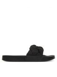 Tommy Jeans Klapki Tjw Braided Slides EN0EN02975 Czarny. Czarne klapki damskie Tommy Jeans, bez wzorów, z jeansu, bez obcasa. Za 209.99 zł.