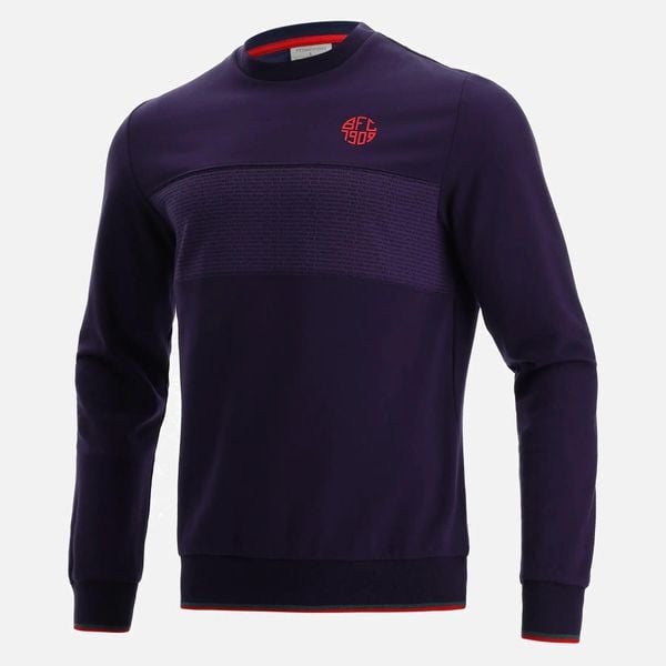Bluza Bologne FC 2021/22. Niebieskie bluzy męskie Macron, m, bez wzorów, bez kaptura. Za 183.50 zł.