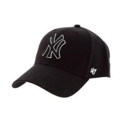 Czapka z daszkiem - New York Yankees Czapka regulowana. Czarne czapki i kapelusze damskie 47 Brand, bez wzorów, sportowe. Za 149.00 zł.