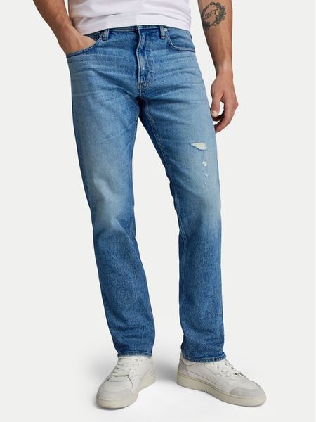 G-Star Raw Jeansy Mosa D23692-D503 Niebieski Straight Fit. Niebieskie jeansy męskie G-Star Raw, retro. Za 489.99 zł.