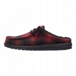 HeyDude Męskie Mokasyny Wally Slip Plaid. Czarne mokasyny męskie Hey dude, z materiału. Za 229.00 zł.