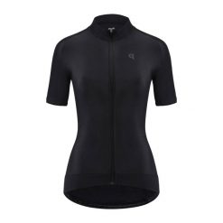 Koszulka rowerowa damska Quest Stone. Czarne koszulki sportowe damskie Quest, m, bez wzorów, bez kołnierzyka, bez ramiączek, rowerowe. Za 229.99 zł.