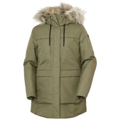 Parka dla kobiet Helly Hansen Coastal. Zielone kurtki sportowe damskie Helly Hansen, na zimę, bez wzorów, sportowe, bez kaptura. W wyprzedaży za 1,029.50 zł.
