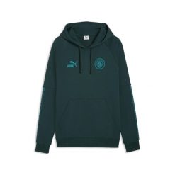 Męska bluza z kapturem Manchester City KING PUMA. Niebieskie bluzy męskie Puma, m, bez wzorów, z kapturem, do piłki nożnej. Za 299.00 zł.
