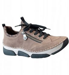 Rieker Shoes Brązowe 37 (45973-24). Brązowe buty sportowe męskie Rieker, bez zapięcia. Za 316.22 zł.