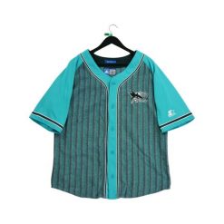 Second life - Starter San Jose Sharks NHL Koszulka - Stan bardzo dobry. Niebieskie koszulki sportowe męskie Starter, m, bez wzorów, bez kołnierzyka, bez ramiączek. Za 456.80 zł.