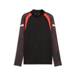 Męska bluza piłkarska individualFINAL z zamkiem 1/4 PUMA. Czarne bluzy sportowe męskie Puma, m, bez wzorów, bez kaptura, na fitness i siłownię. Za 269.00 zł.
