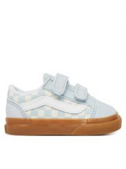 Vans Tenisówki Old Skool V VN000CTGFOA1 Błękitny. Niebieskie buty sportowe dziewczęce Vans, bez wzorów, ze skóry, bez zapięcia, tenisowe. Za 219.99 zł.