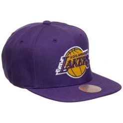 Mitchell & Ness czapka z daszkiem NBA Los Angeles Lakers Top Spot Snapback. Fioletowe czapki i kapelusze męskie Mitchell & Ness, bez wzorów, sportowe. Za 149.00 zł.