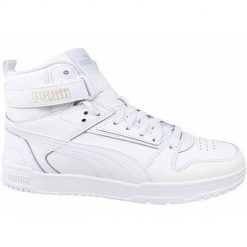 Buty do chodzenia damskie Puma Rbd Game JR. Białe obuwie sportowe damskie Puma, bez wzorów, z materiału, trekkingowe. Za 232.00 zł.