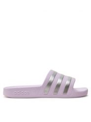 Adidas Klapki Adilette Aqua Slides IE8920 Fioletowy. Fioletowe klapki damskie Adidas, bez wzorów, z syntetyku, bez obcasa. Za 99.99 zł.