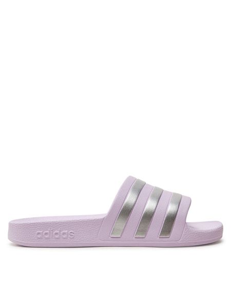 Adidas Klapki Adilette Aqua Slides IE8920 Fioletowy. Fioletowe klapki damskie Adidas, bez wzorów, z syntetyku, bez obcasa. Za 99.99 zł.